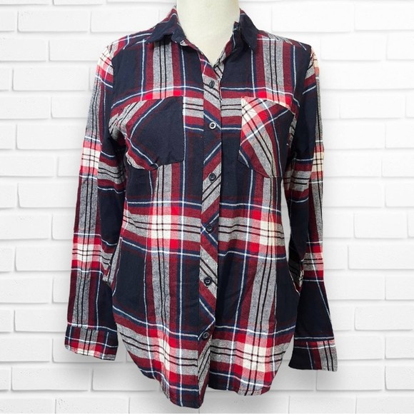 Wet Seal by Polly and Esther Flannel Top Large NWT - Picture 1 of 4